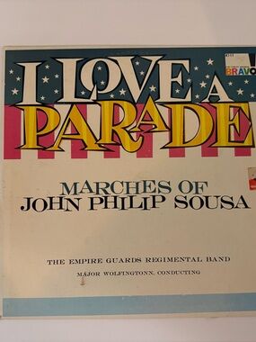 Any 3 for $50-Vintage BRAVO Record Sleeve - 'I Love A Parade'